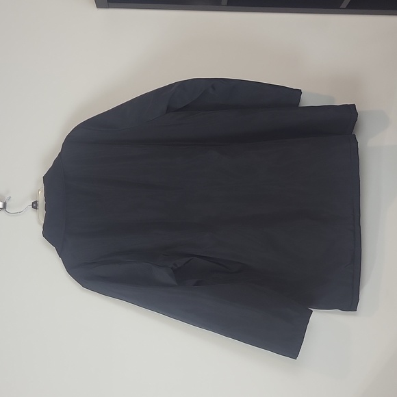 DENNIS BY DENNIS BRASSO Black Water Resistant Quilted Interior Coat Gold Buttons - Picture 10 of 15